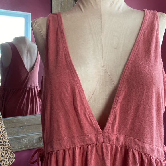 Wild Fable Rose Pink Sleeveless Side Tie Baby Doll Dress - Picture 2 of 5